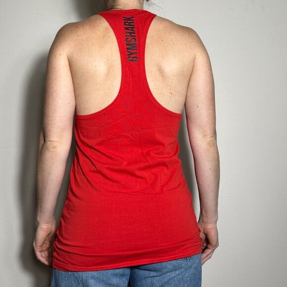 Gymshark Red Muscle Tank Size Small - Picture 2 of 6